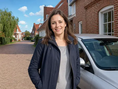 Verkäufer aus Apolda mit dem verkauften Fahrzeug