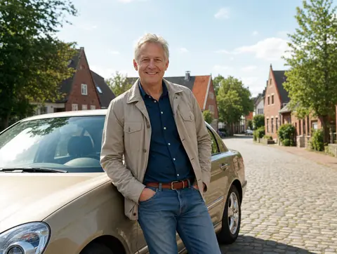 Verkäufer aus Berlstedt mit dem verkauften Fahrzeug